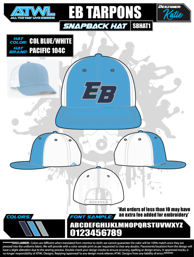 East Bay Fall League Hats