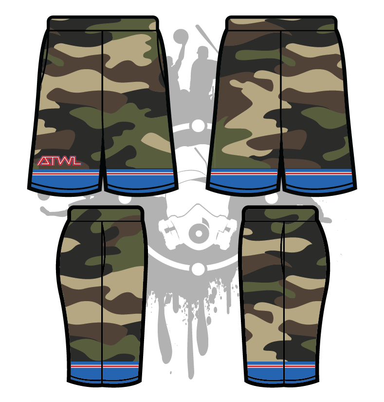 Camo Tron Men's Full Dye Shorts
