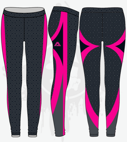 Illusory Neon Womens Leggings