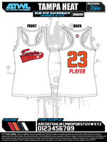 Load image into Gallery viewer, Tampa Heat Alt 2020 Womens Sub dye Jersey
