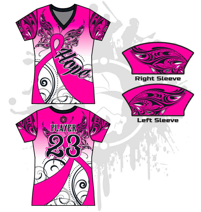 HOPE Breast Cancer Awareness Women's full dye jersey