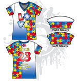Load image into Gallery viewer, Love Needs No Words Women&#39;s Full Dye Jersey
