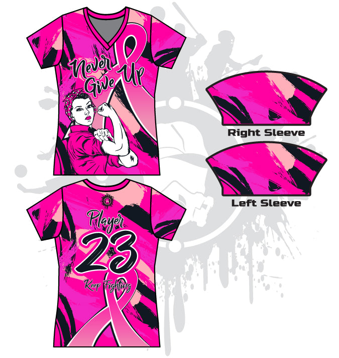 NGU Breast Cancer Awareness Women's full dye jersey