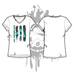 Load image into Gallery viewer, Abstract Geometric Pattern Women&#39;s White Sub Dye Shirt
