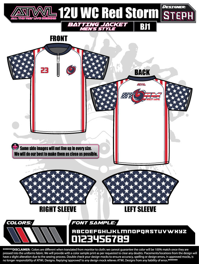 WC Red Storm Batting Jacket