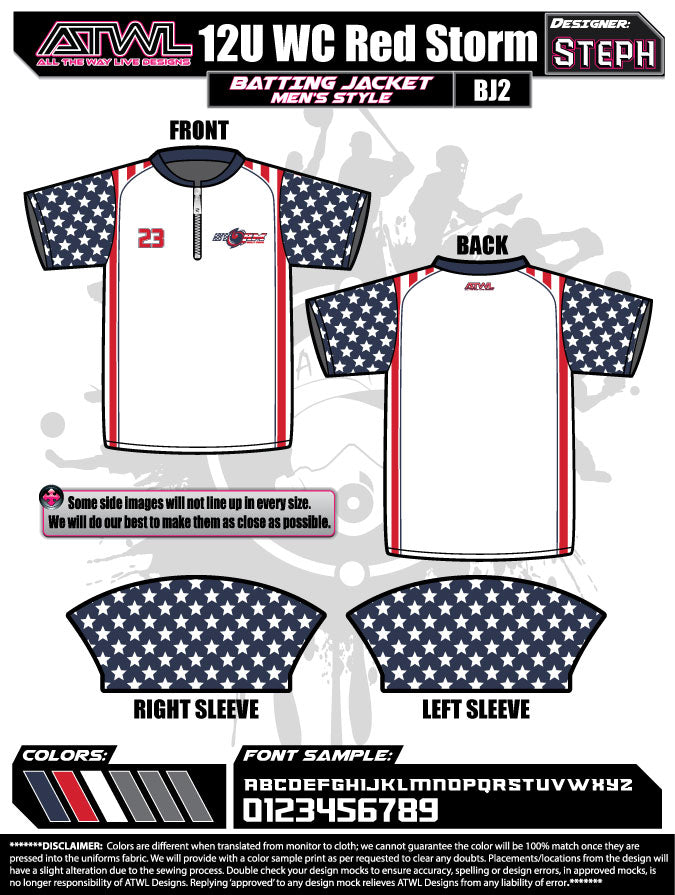 WC Red Storm Batting Jacket