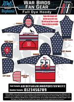 Load image into Gallery viewer, WAR BIRDS FULL-DYE HOODIE

