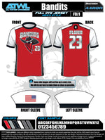 Load image into Gallery viewer, Bandits 11U Full Dye Jersey
