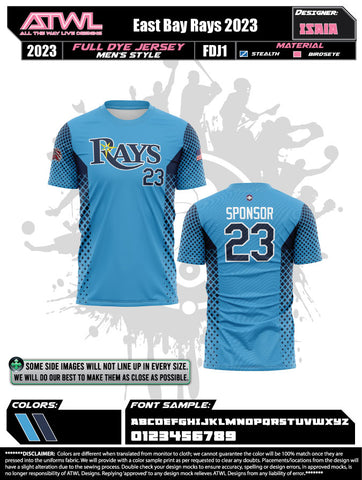 East Bay Spring 2023 Baseball Jerseys