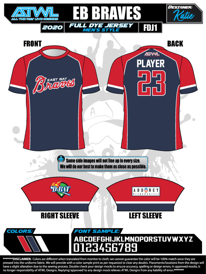East Bay Spring 2020 Baseball Jerseys