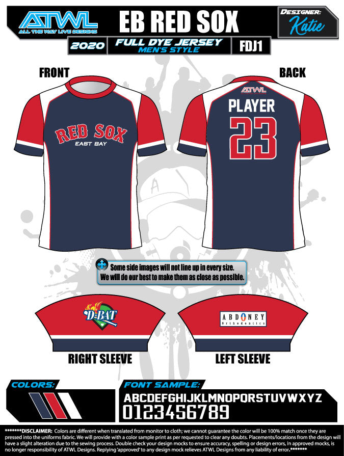 East Bay Spring 2020 Baseball Jerseys All The Way Live Designs