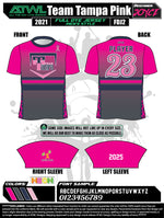 Load image into Gallery viewer, Team Tampa Breast Cancer awareness Men&#39;s Full Dye Jersey