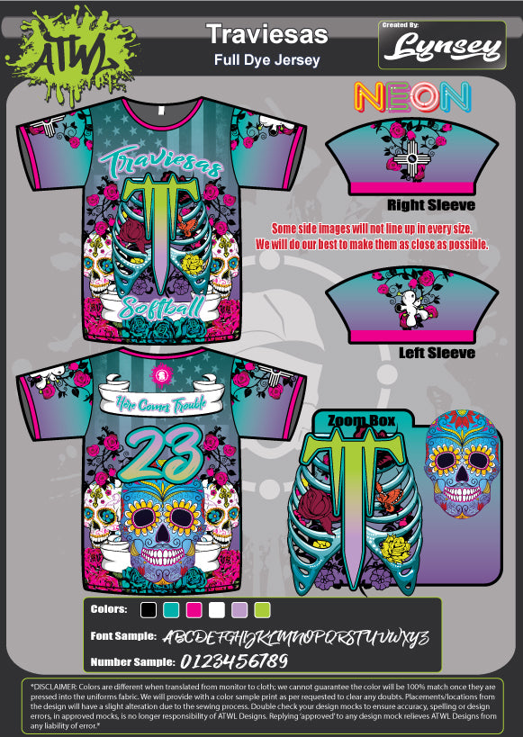 TRAVIESAS MENS FULL-DYE JERSEY