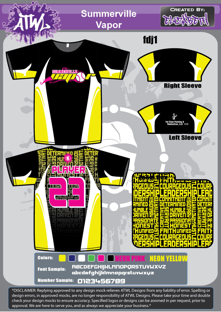 SUMMERVILLE VAPOR FULL-DYE JERSEYS