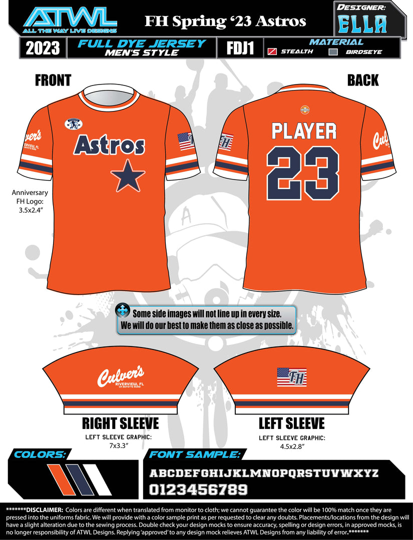 Fishhwak Spring 2023 Baseball Jerseys