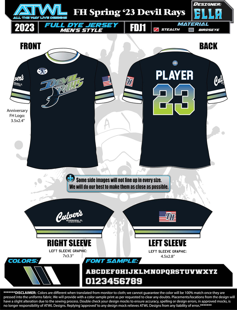 Fishhwak Spring 2023 Baseball Jerseys