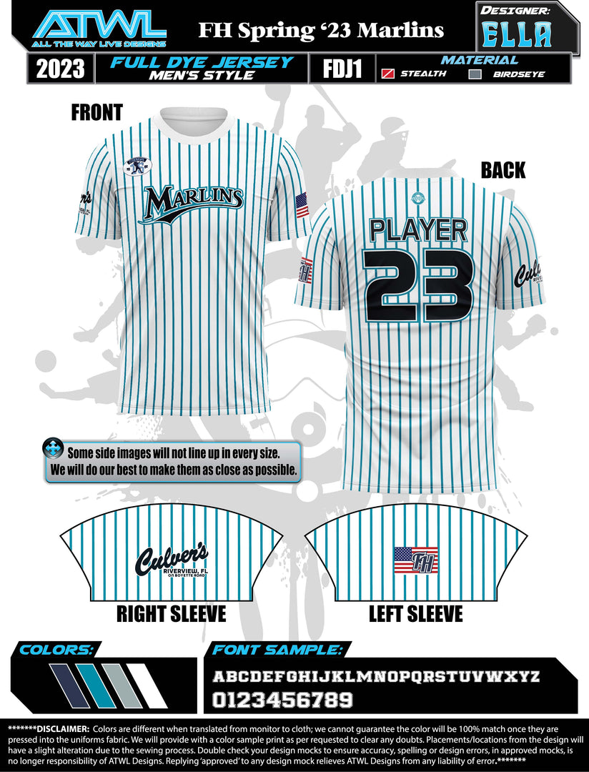 Fishhwak Spring 2023 Baseball Jerseys