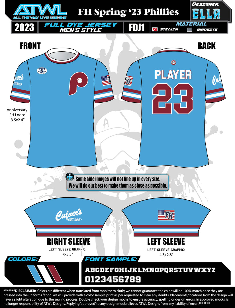 Fishhwak Spring 2023 Baseball Jerseys