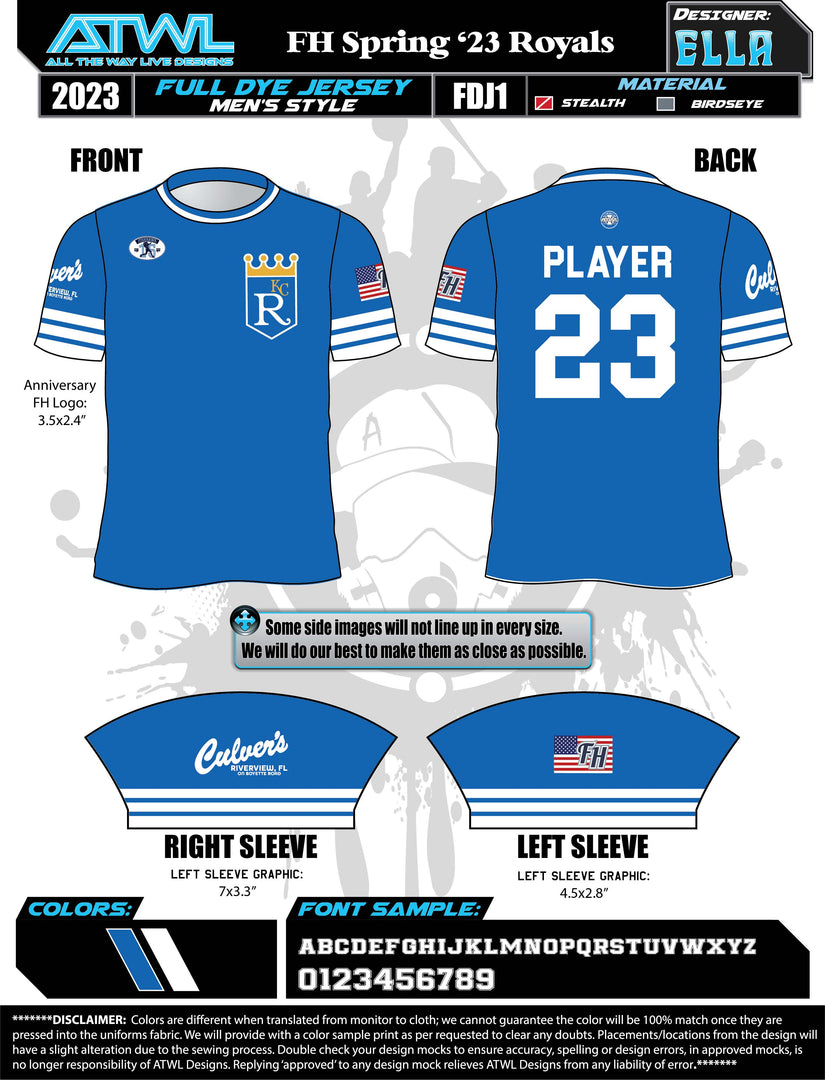 Fishhwak Spring 2023 Baseball Jerseys