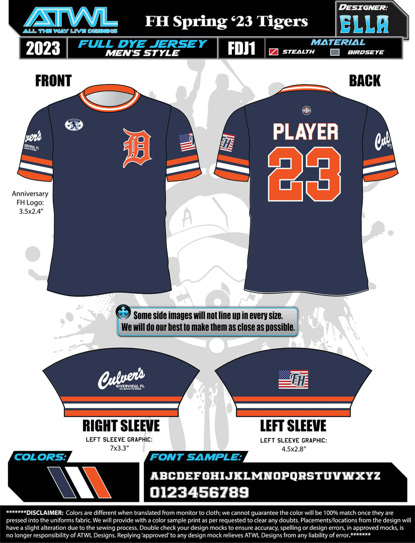 Fishhwak Spring 2023 Baseball Jerseys