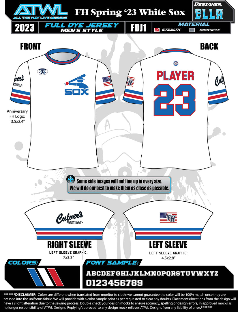 Fishhwak Spring 2023 Baseball Jerseys