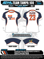 Load image into Gallery viewer, Team Tampa White Men&#39;s Full Dye Jersey
