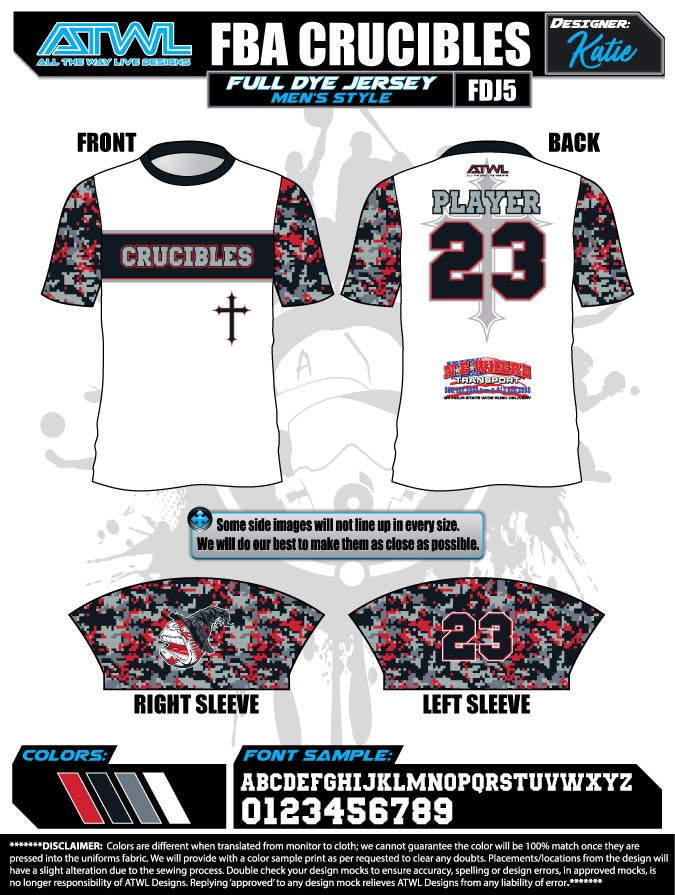 Crucibles Alternate Game Day Jersey