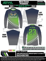 Load image into Gallery viewer, WC Predators Fade Longsleeve Men&#39;s Full Dye Jersey
