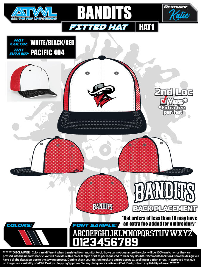 Bandits 8U Hats