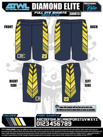 Diamond Elite Men's/Boy's alternate Shorts