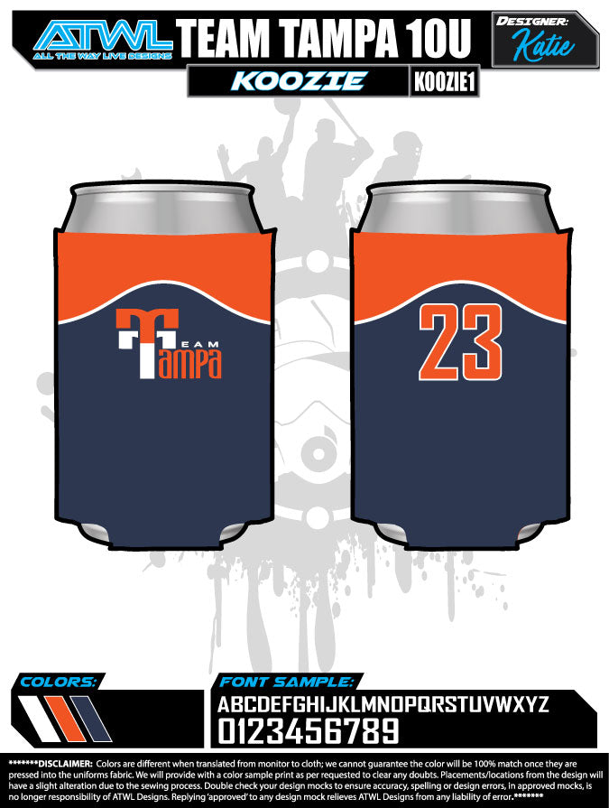 Team Tampa  Koozie