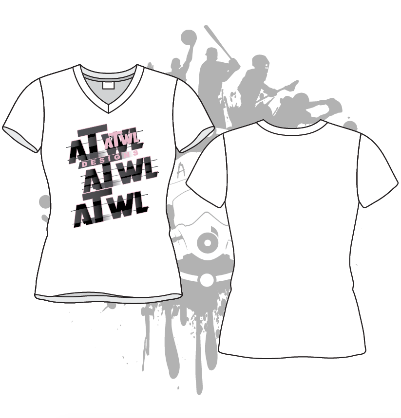 Repeat Design Women's White Sub Dye Jersey