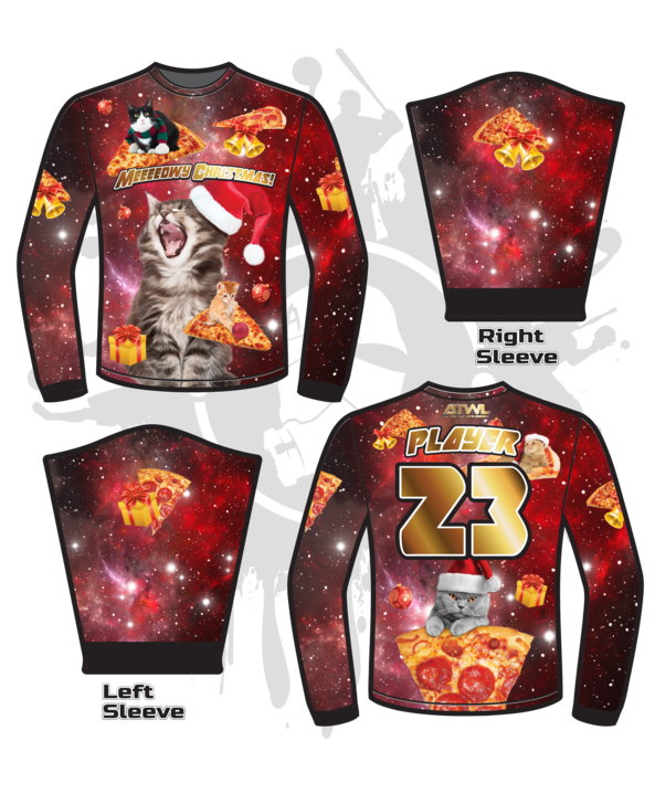 MEEEEOWY CHRISTMAS UGLAY SWEATER (RED)