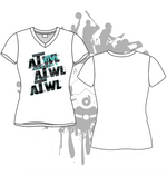 Load image into Gallery viewer, Repeat Design Women&#39;s White Sub Dye Jersey
