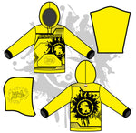 Load image into Gallery viewer, Retro Splash Unisex Hoody Neon Yellow/Black