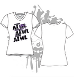 Load image into Gallery viewer, Repeat Design Women&#39;s White Sub Dye Jersey
