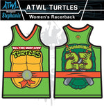 Load image into Gallery viewer, Cowabunga Turtles Womens Racer Back Full Dye Jersey
