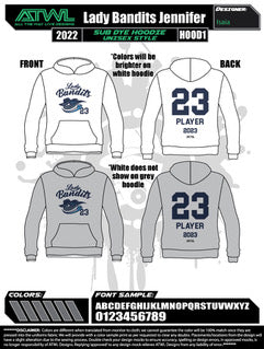 Lady Bandits Alternate Sub Dye Hoodie