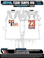 Load image into Gallery viewer, Team Tampa Sub Dye Women&#39;s Racerback
