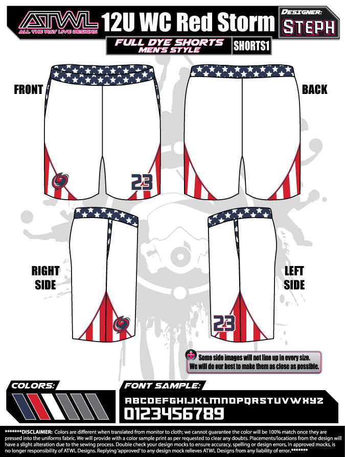 WC Red Storm Shorts