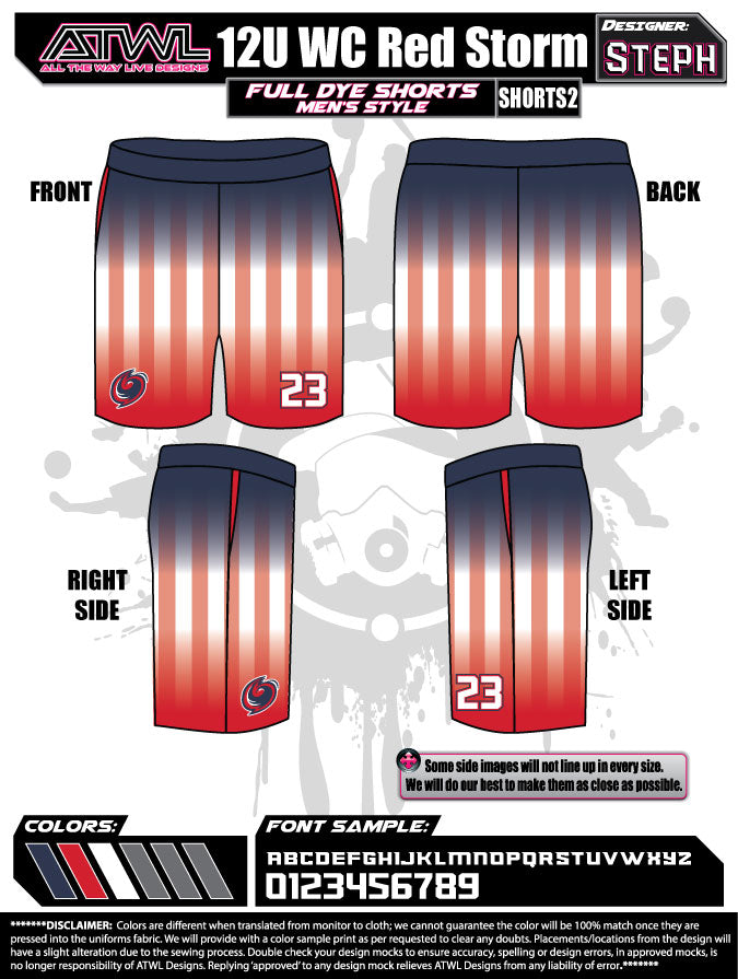 WC Red Storm Shorts