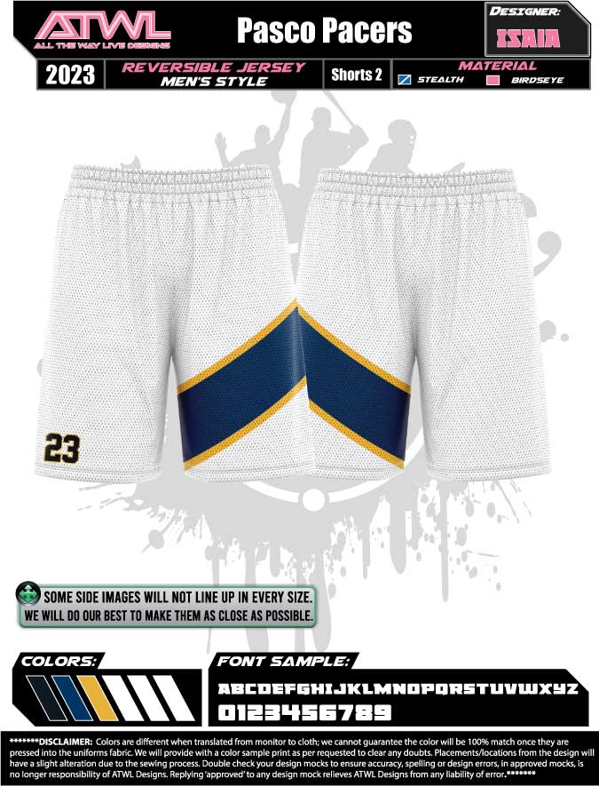 Pasco Pacers Womens game day shorts