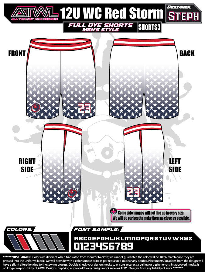 WC Red Storm Shorts