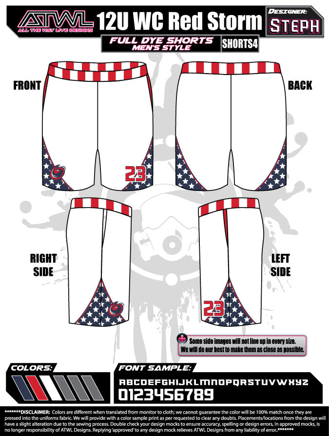 WC Red Storm Shorts
