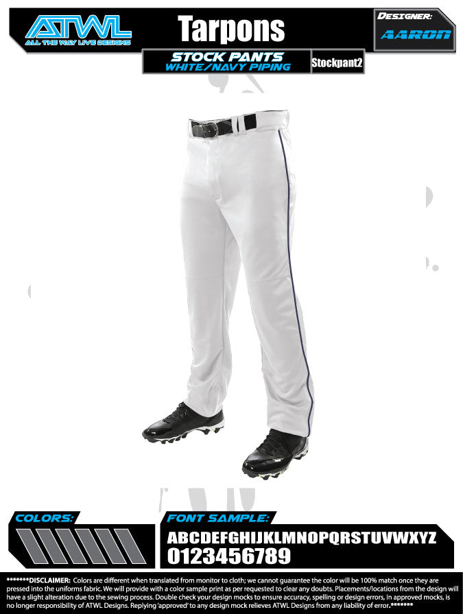 Tarpons Adult Stock Pants