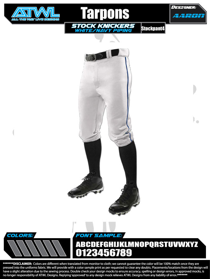 Tarpons Adult Stock Pants