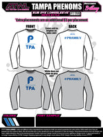 Load image into Gallery viewer, Tampa Phenoms  Long Sleeve Sub Dye Jersey 2
