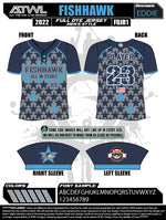 Load image into Gallery viewer, 2022 Fishhawk Navy All Stars Mens 2 Button Full dye Replica Jersey