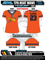 Load image into Gallery viewer, Heatwave 2 button 10u Game Day Jerseys