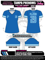 Load image into Gallery viewer, Tampa Phenoms Womens Full Dye Jersey
